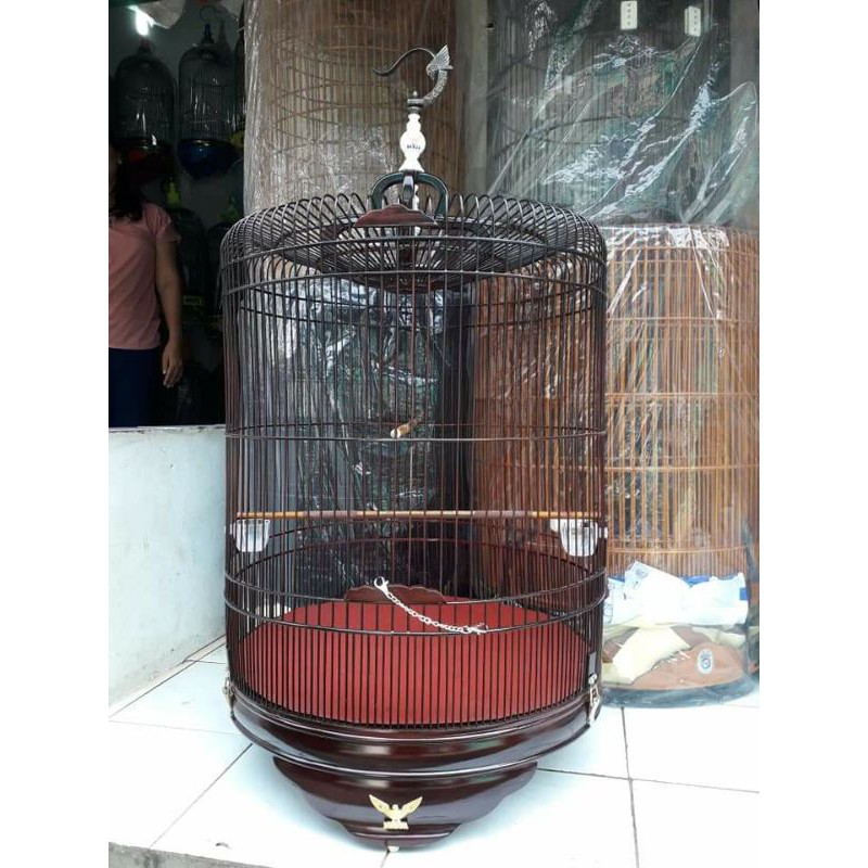 SANGKAR MURAI RADJA EXKUSIVE JATI NATURAL BONUS TAS GEMBLOK