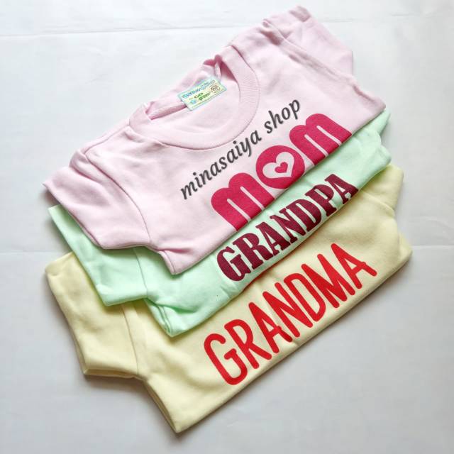 HELLO BABY 3 pcs dan ecer Kaos Bayi SNI Lengan Pendek Motif Uk. S - XL