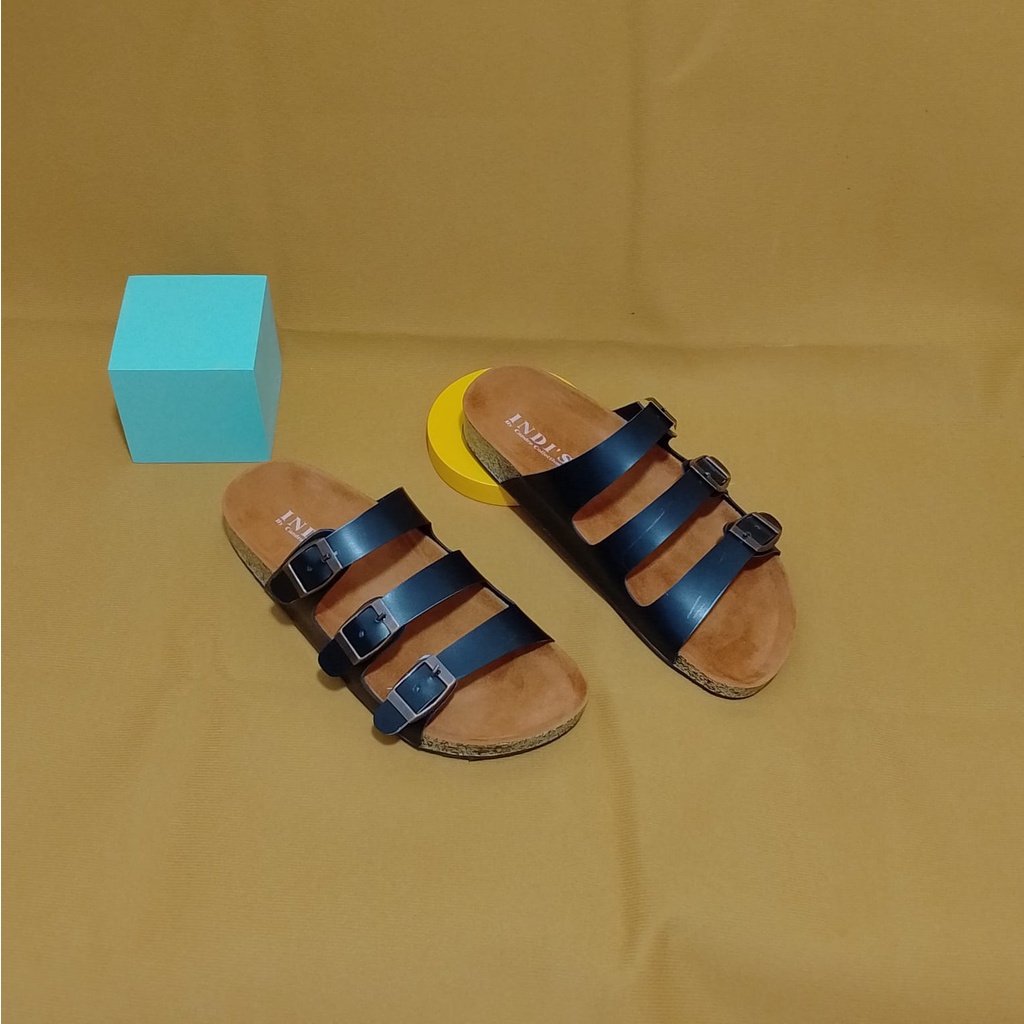 SANDAL FLAT WANITA SLIP ON SOL KARET - CHERYL SERIES