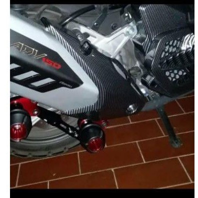 cover tutup / pelindung knalpot carbon Honda adv 150 pnp