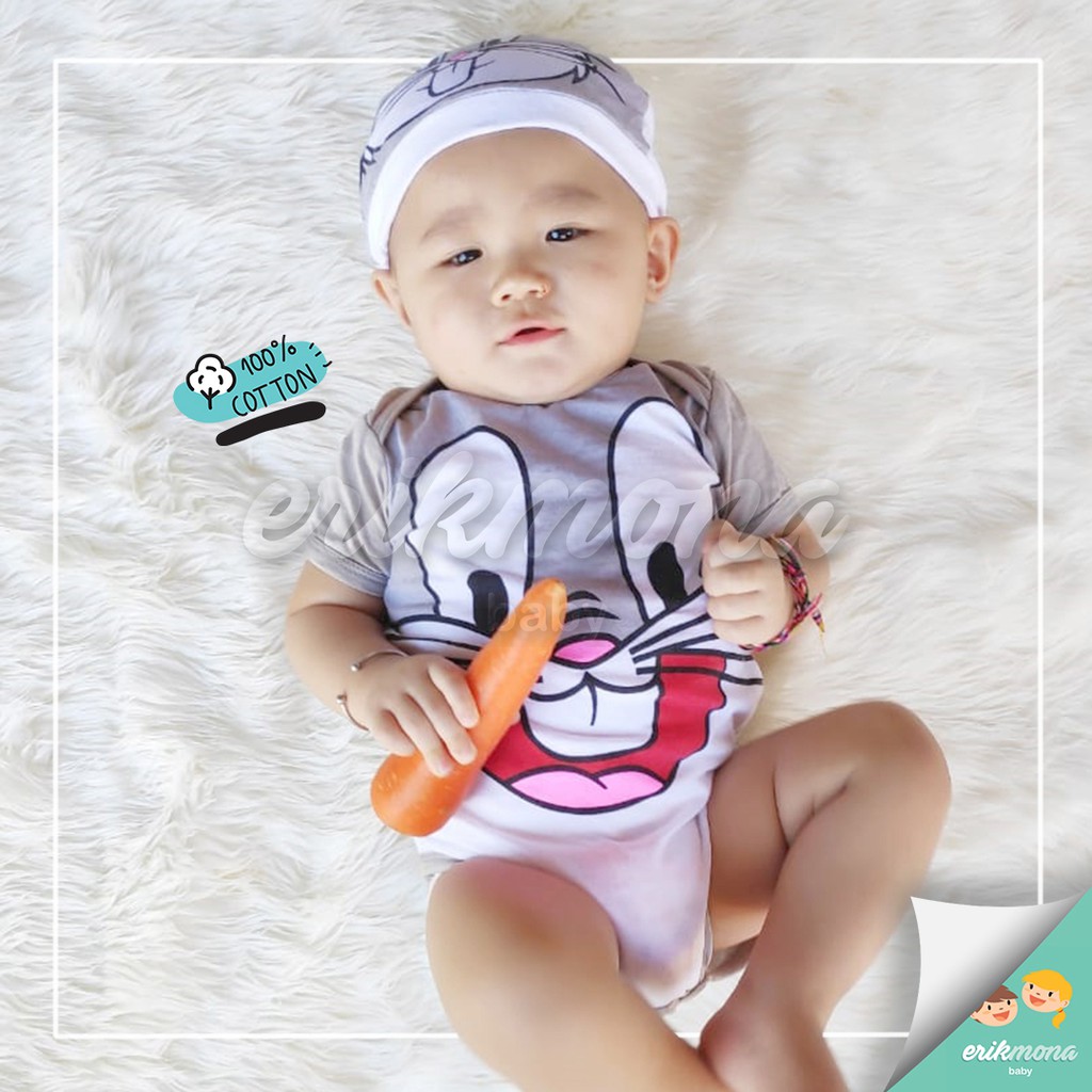 baju bayi jumper karakter bunny lucu bugs bunny