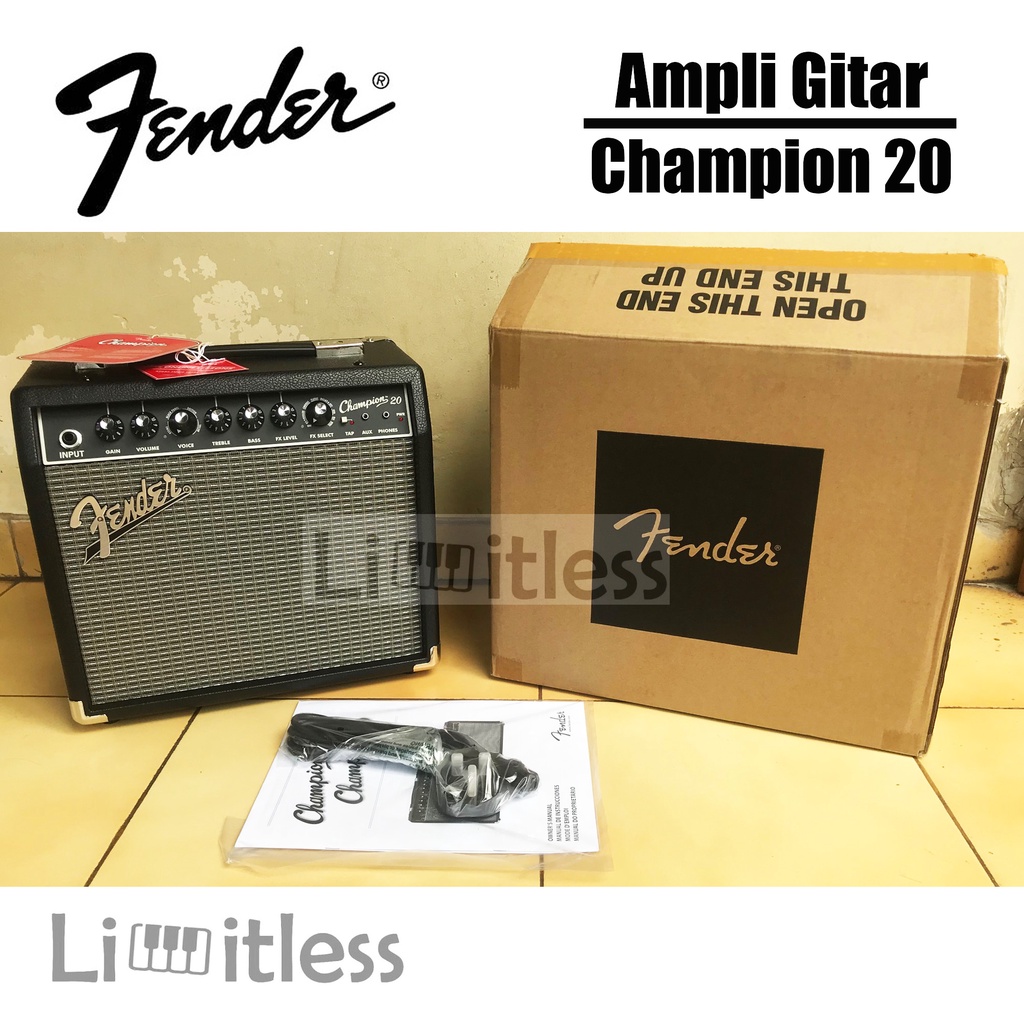 Ampli Gitar Fender Champion 20 Guitar Amplifier Garansi Original