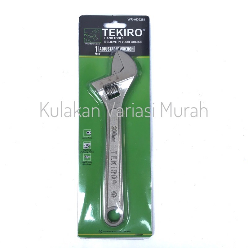 Tekiro Kunci Inggris 8” 8 Inch / Adjustable Wrench