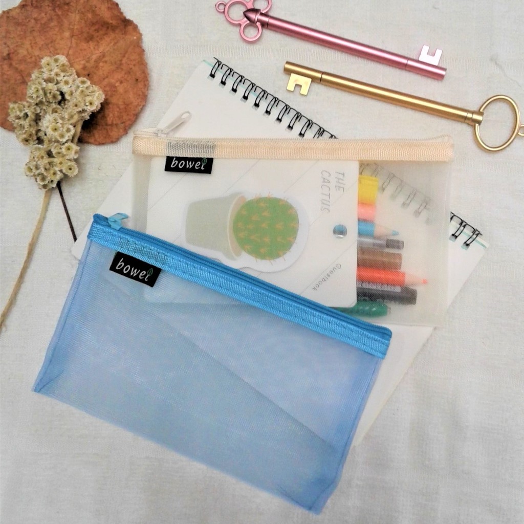 

Tempat Pensil Jaring Bowel/Tempat Alat Tulis Transparan