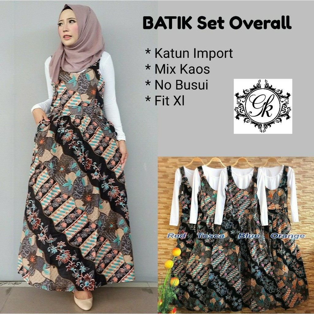 41 Koleksi Model Baju Batik Overall Terbaik
