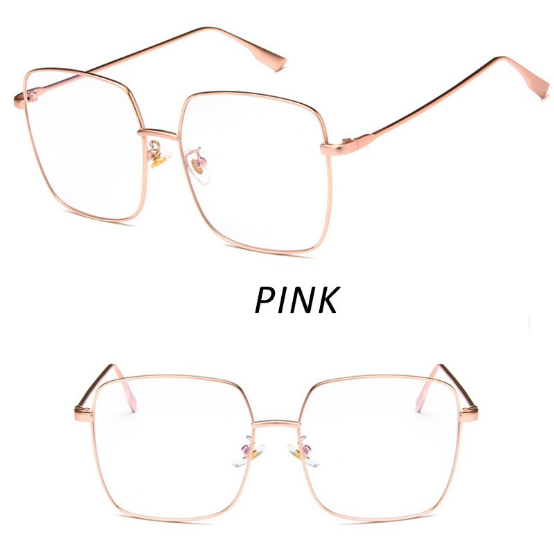 (YUZHU) Kacamata Korean Desgin Metal Frame Square Eyeglasses Pria dan Wanita Frame Kacamate Optik