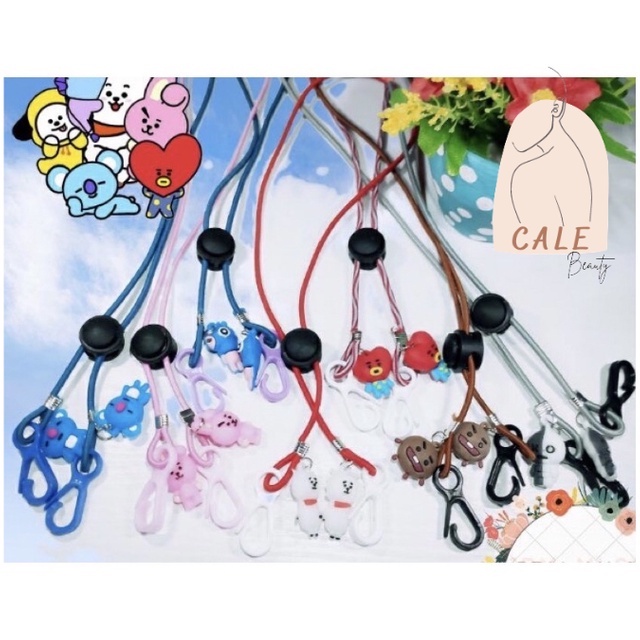 Tali Masker Korea BTS BT21 Mask Strap Lanyard Korean