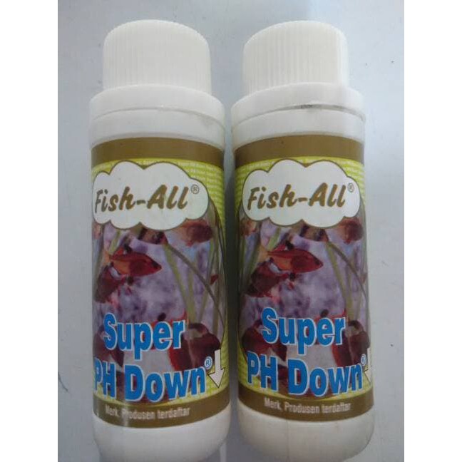 Fish All Super PH Down 100ml Cairan Obat Penurun pH Air Aquarium