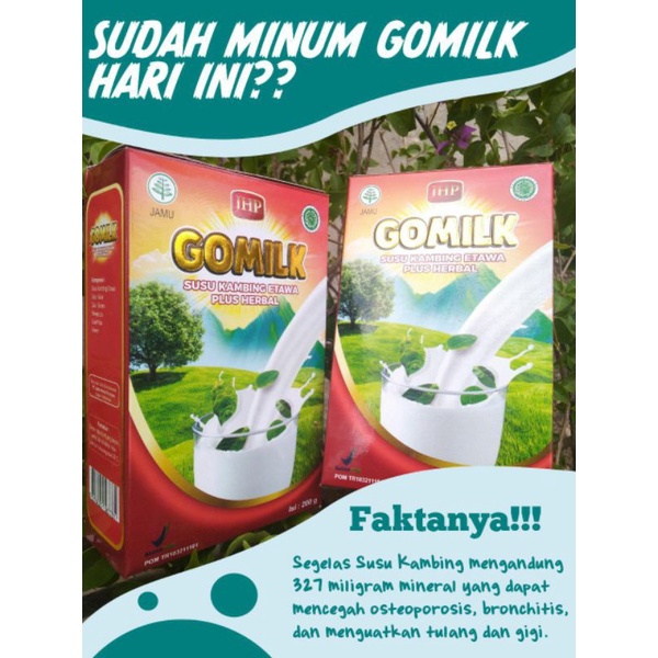 

susu gomilk herbal kambing etawa