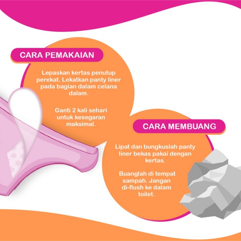 Carefree Super Dry Long Unscented Panty Liner Pembalut Wanita - 20 S