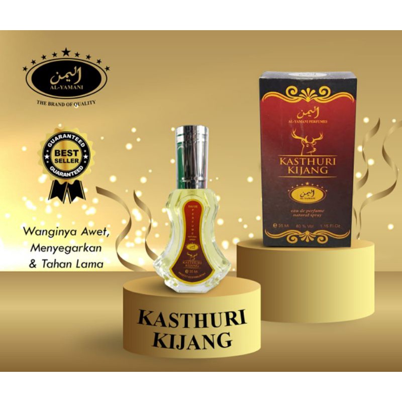 Parfum Arab Al Yamani Spray 35ml Aroma Kasthuri Kijang