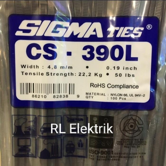 

CABLES TIES / KABEL TIS SIGMA CS-390L CS 390 L CS390L 39 CM