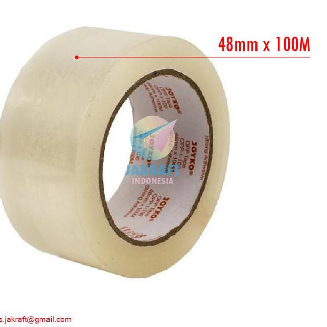 

✥ Lakban Bening JOYKO 2" Inch 48 mm x 100 Meter Clear OPP-1-100 Besar ✵