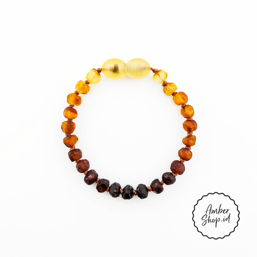 Gelang amber pereda nyeri tumbuh gigi bayi AS59 - Amber Shop