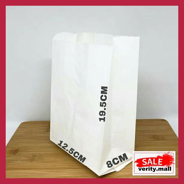 

Tr6Ry64- Paper Bag / Kantong Kertas Putih Untuk Roti, Fried Chicken, Snack Dll - Putih Ew5Rt4-