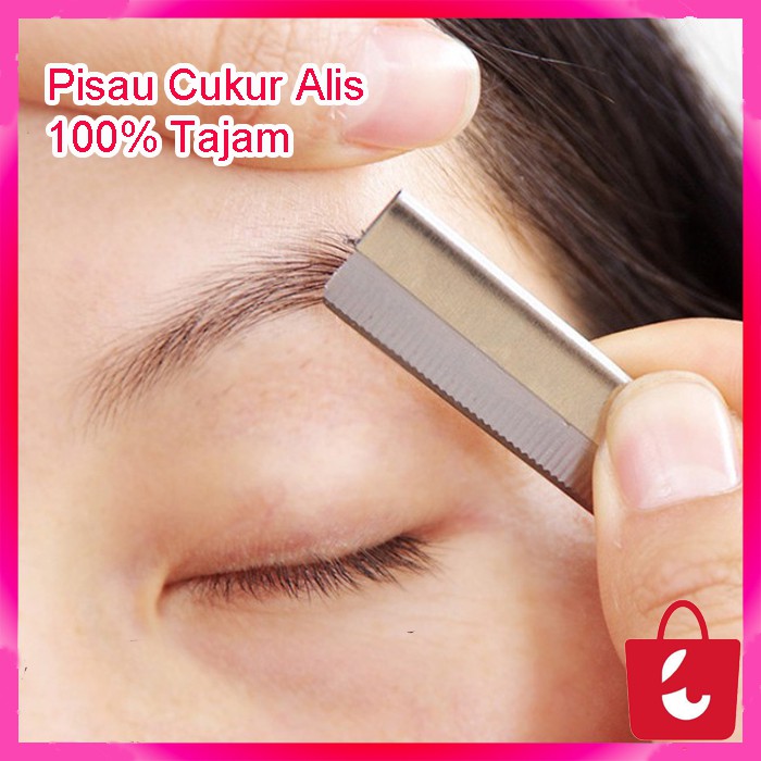 [1 Pcs] Pisau Cukur Alis Alat Bentuk Cukur Alis Rambut Berbentuk Pisau Alat Pemotong Rambut