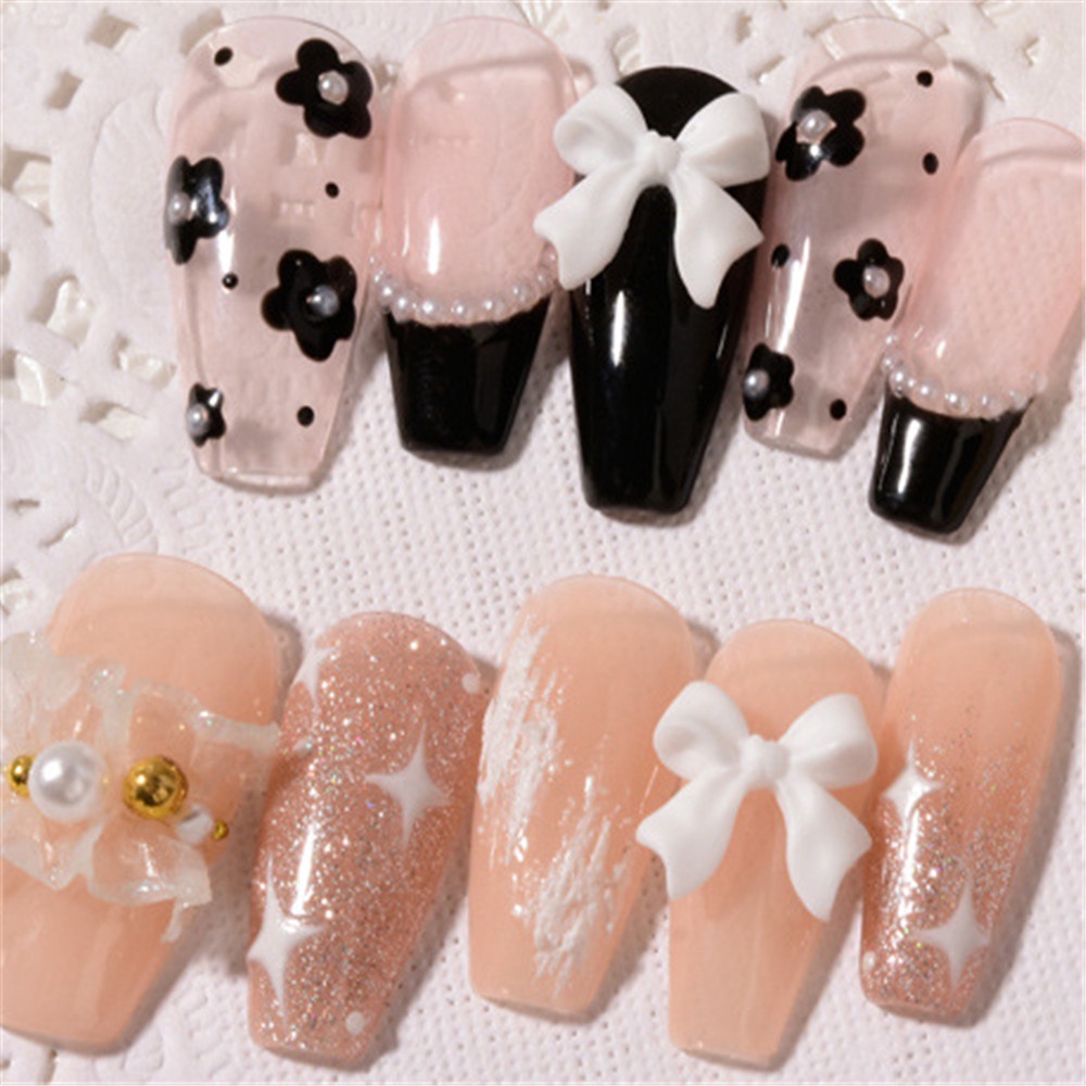 (Aaoottuuoo5.Id) 50pcs / Set Pita Resin 3d Gaya Retro Untuk Aksesoris Nail Art / Manicure Diy