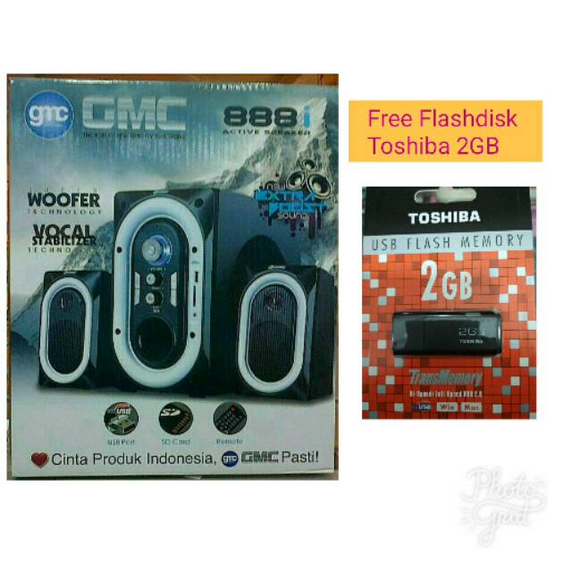 Speaker GMC 888i free Flashdisk Toshiba 2GB