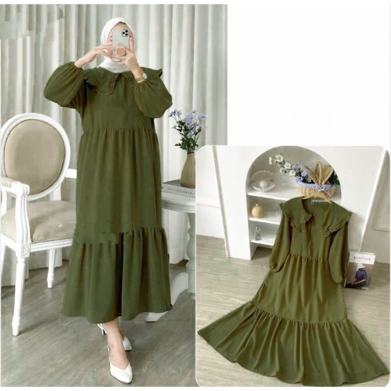 MIDI DRESS RESLETING UMPAK 2 LD BUSUI 110CM