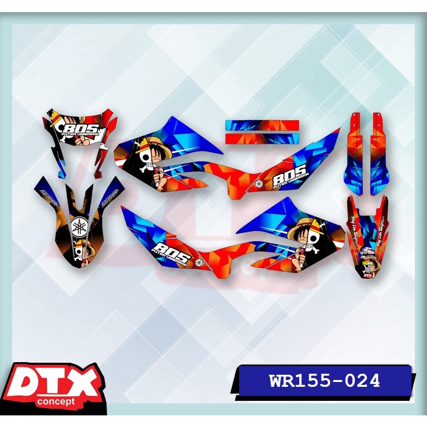 decal wr155 full body decal wr155 decal wr155 supermoto stiker motor wr155 stiker motor keren stiker motor trail motor cross stiker variasi motor decal Supermoto YAMAHA WR155-024