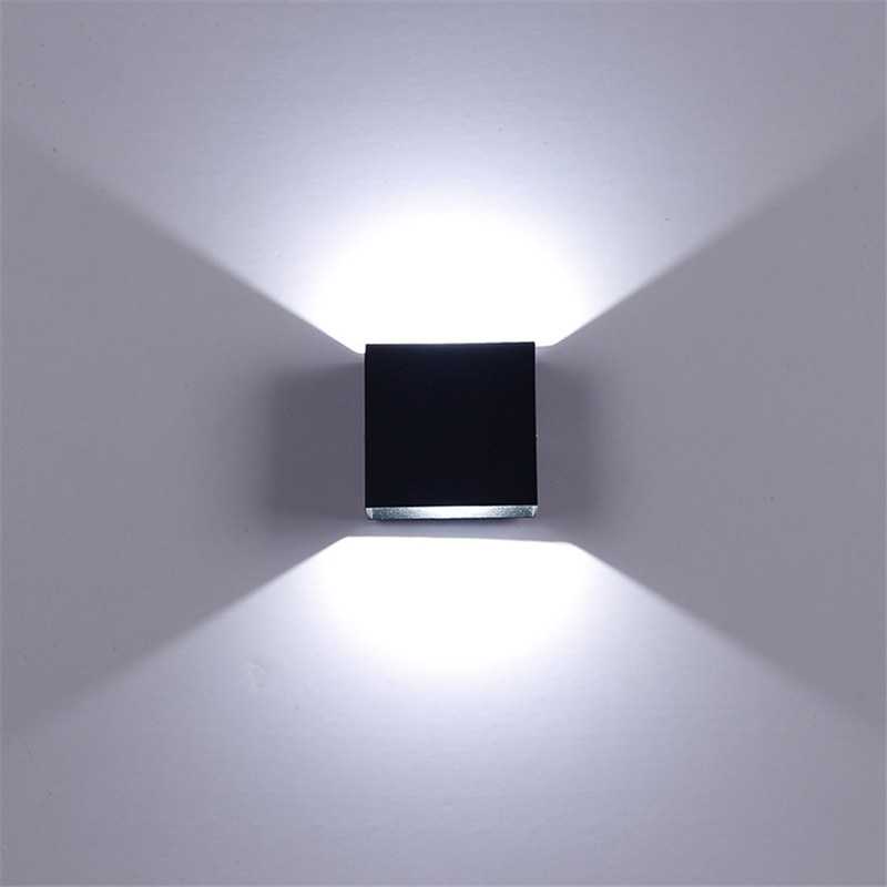 Lampu Hias Dinding LED Aluminium 6 W Warm White MSL021