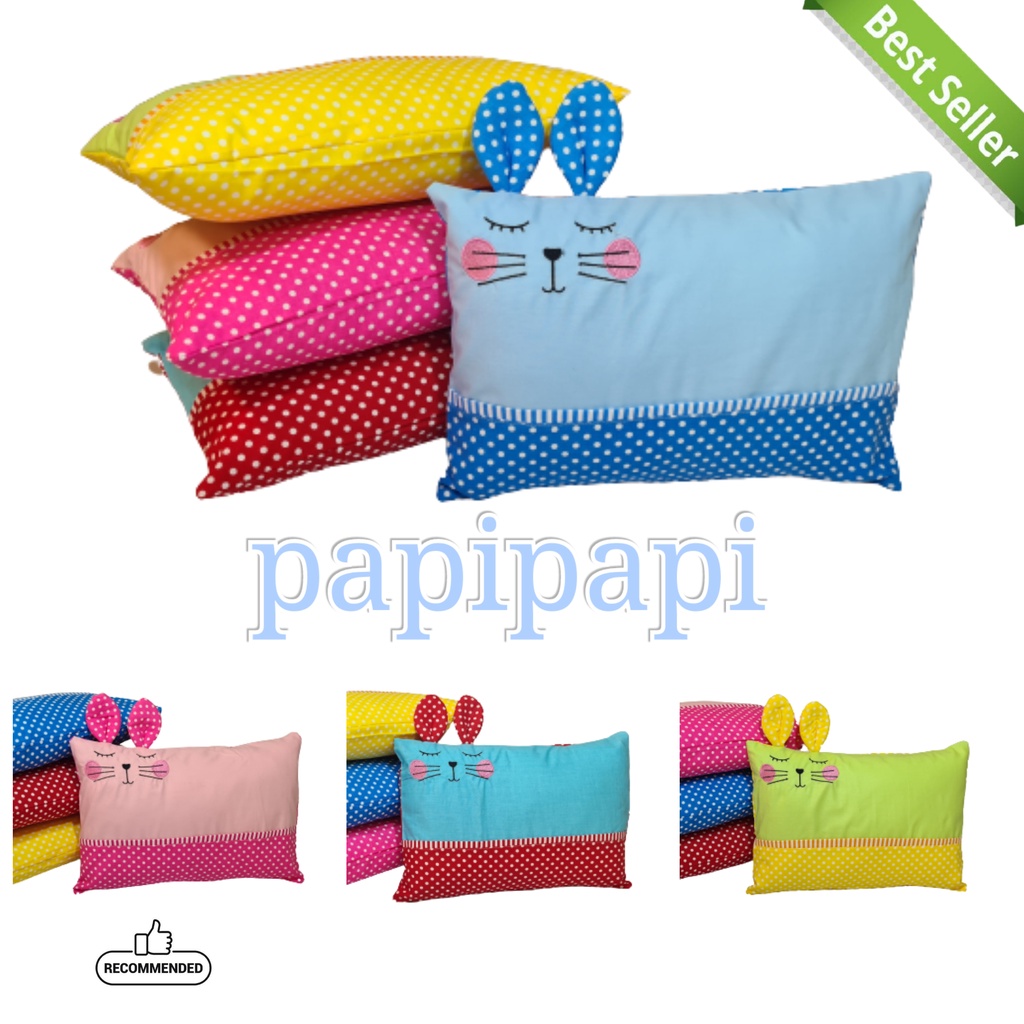 bantal bayi katun velvet bordir