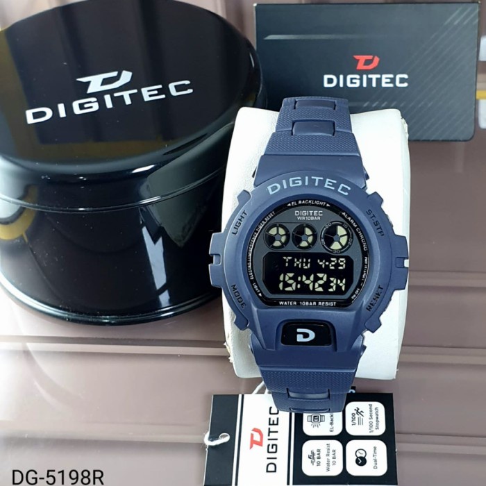 Jam Tangan Pria Keren Fashion Terbaru Watch Murah COD F7T8 Jam Tangan Pria Digital DIGITEC DG-5198R 