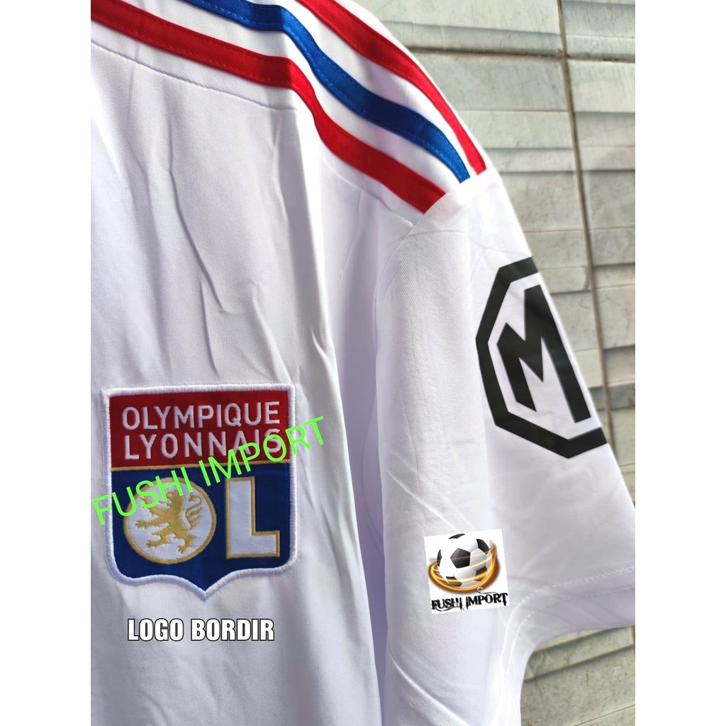 Jersey Baju Bola Olympique Lyon Home 2022 2023 Grade Ori