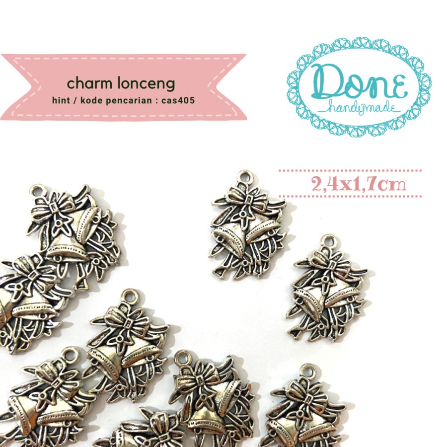 Done handymade charm lonceng christmas bell liontin bandul cas405