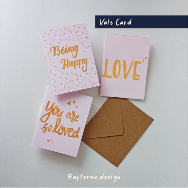 

Afterme Design | Valentine Greeting Card | Kartu Ucapan tema Valentine