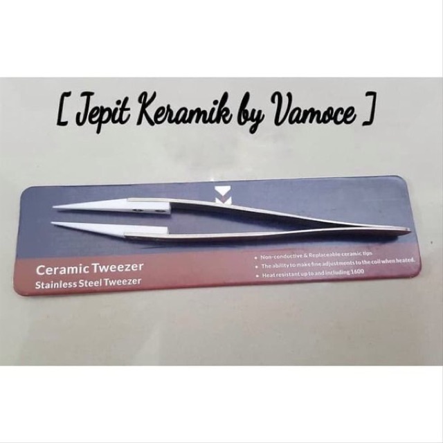 Authentic VAMOCE tweezer stainless steel ceramic - tweezer ceramic