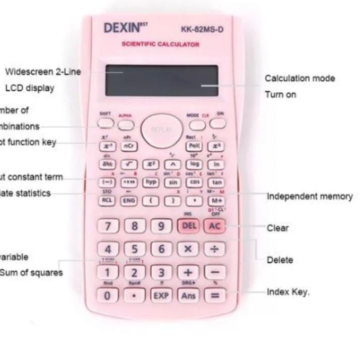 

Dijamin Miring harga.. TOPER Kalkulator Scientific Calculator Sin Cos Tan Function Aesthetic Estetik