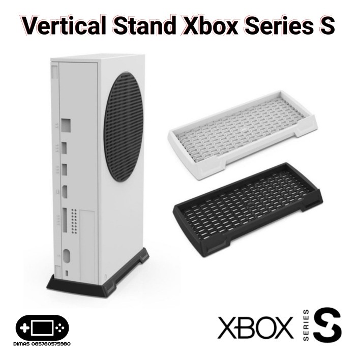 gaming game console vertical stand xbox series s dock base holder