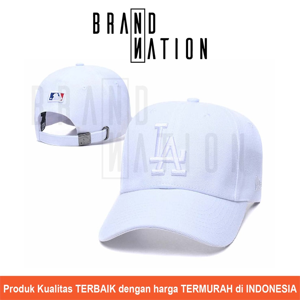 Topi Baseball LA Los Angeles FULL WHITE 9FORTY Major League Baseball Cap