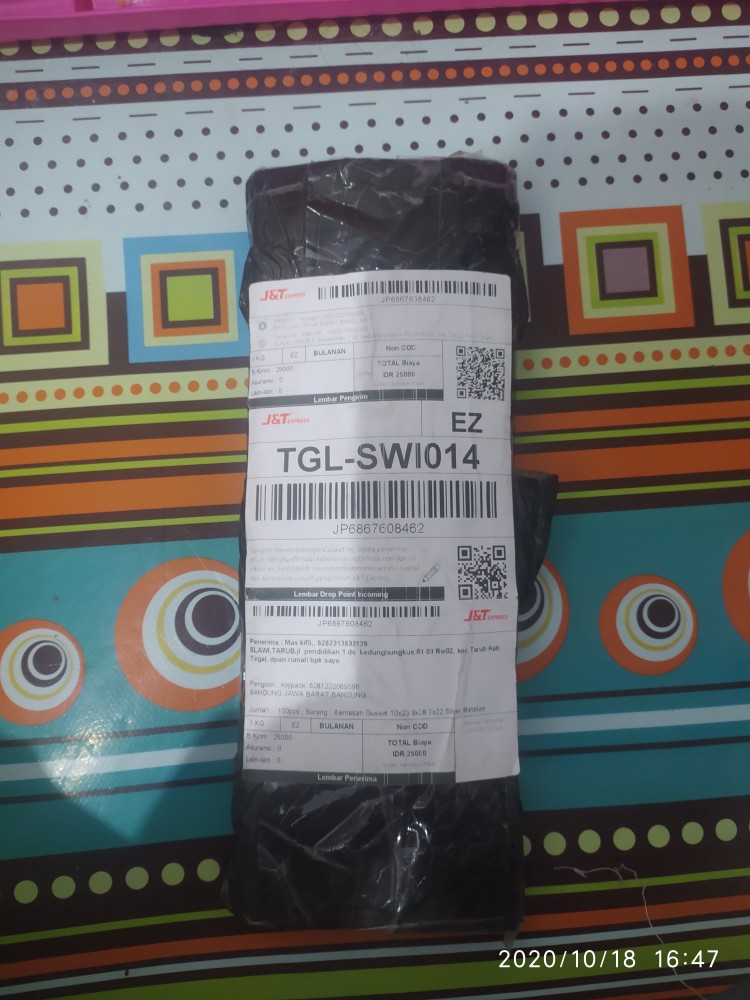 Kemasan Gusset 10x23 9x28 7x22 Silver Metalize Alumunium Foil 100 200 Gram Kopi Teh Makanan Ringan