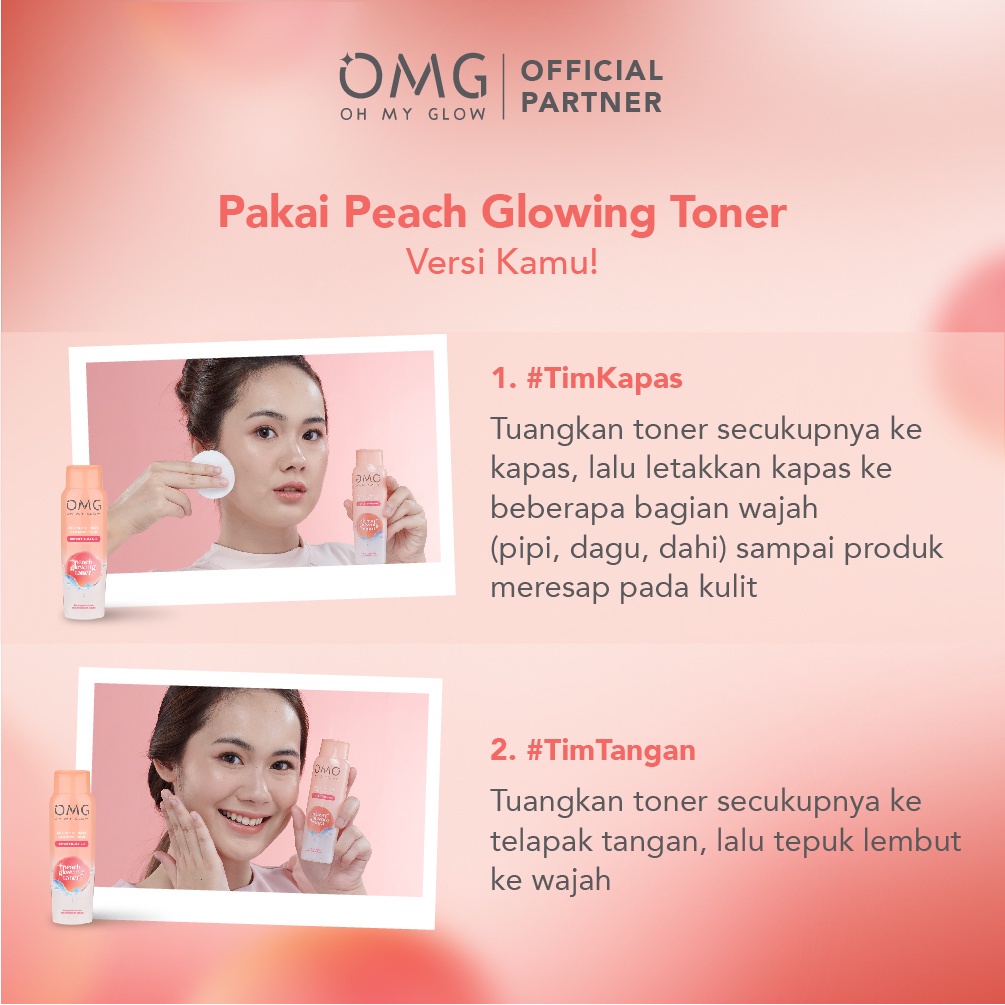 OMG oh my glow peach glowing cream