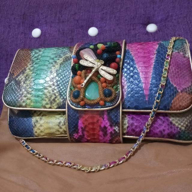 Tas pesta kulit ular original