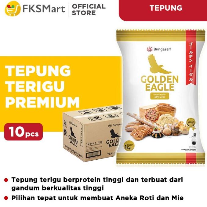 

TERLARIS GOLDEN EAGLE Tepung Terigu 1 kg Karton