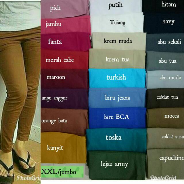 Celana katun jumbo fit xxl