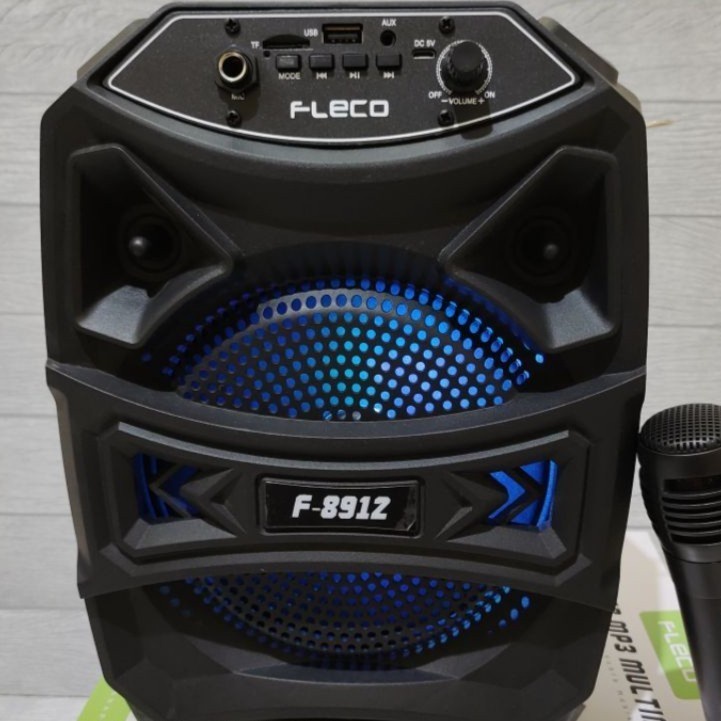 COD SPEAKER BLUETOOTH FLECO F 8912 PLUS MIC KARAOKE X-BASS //SPEAKER SALON AKTIF//SPEAKER KARAOKE//SPEAKER FLECO X-BASS//SPEAKER WIRELESS