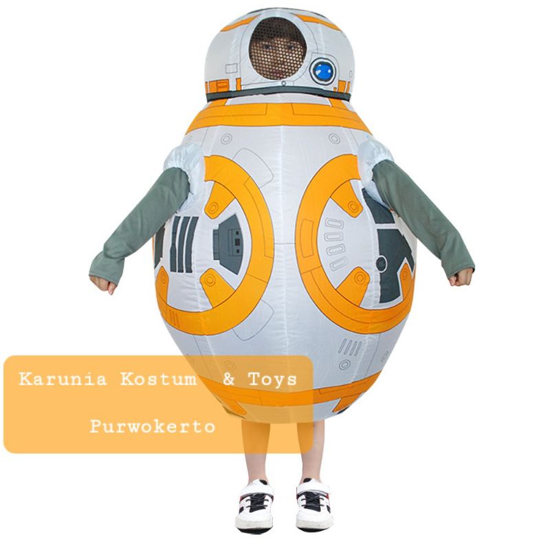 KOSTUM STAR WARS BB 8 DROID ROBOT ASTRONOT ANGKASA ROCKET HERO MOVIE FILM