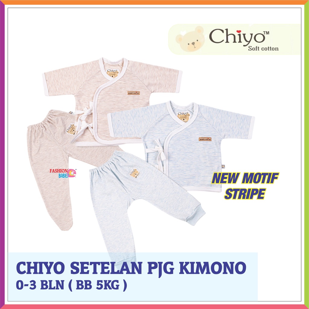 ❤ Baby Fashion ❤ CHIYO SETELAN KIMONO NEW BORN BABY / BAJU PANJANG BAYI / MOTIF MISTY 0-3 BLN