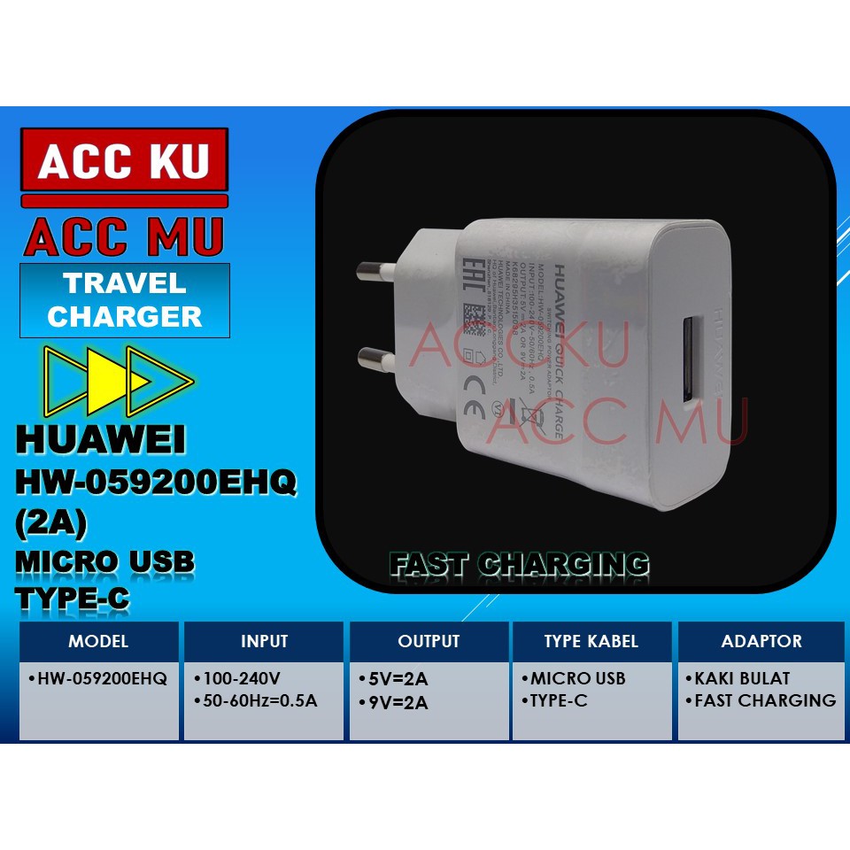 Charger huawei 2a charger huawei 2a charger huawei fast charging original oem HW-059200EHQ ori