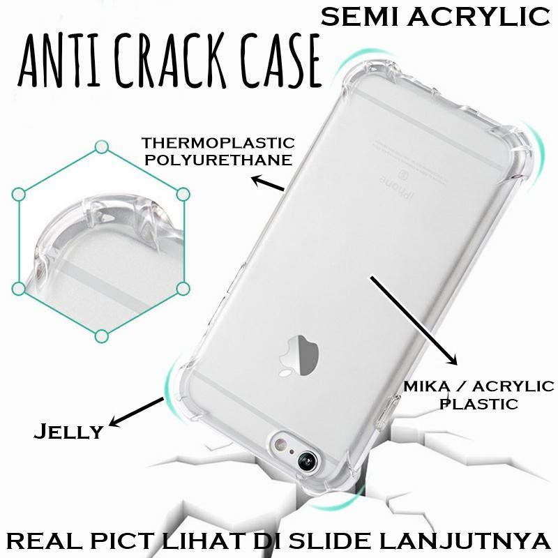 Anti Crack FUZE Zenfone Live L1 5.5 inch ZA550KL Hard Case Acrylic Mika Transparan TAHAN BENTURAN