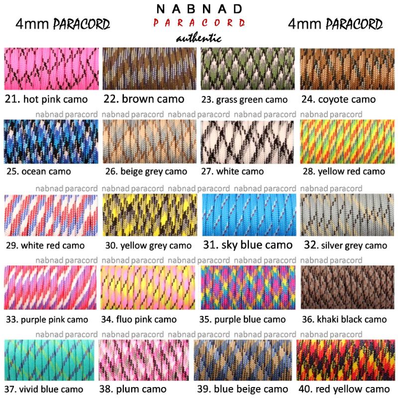 Paracord 4mm Harga Per Meter