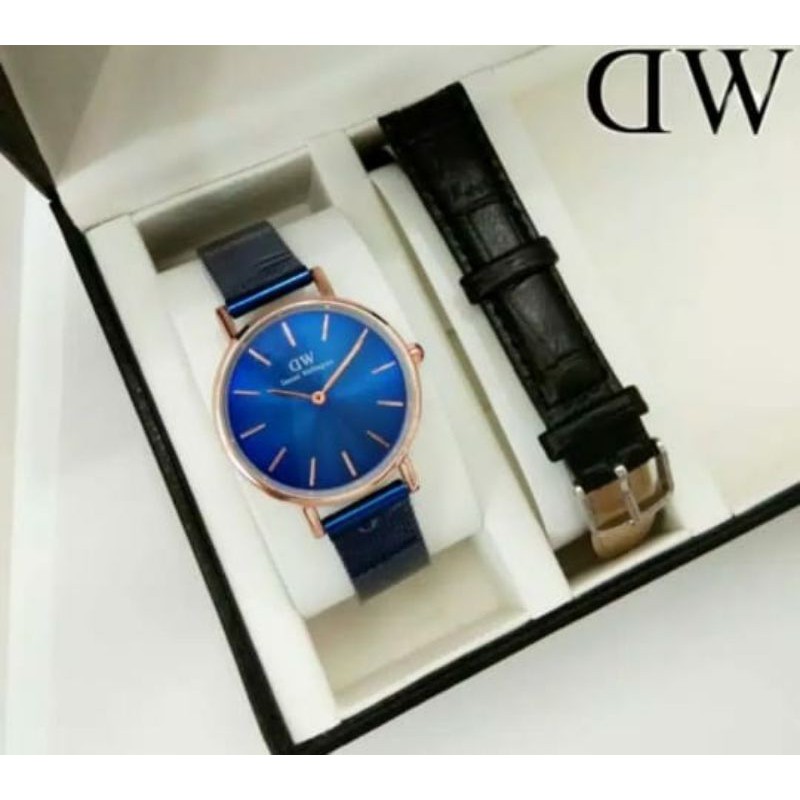 jam tangan terbaru Dw paket freee tali+box d.3.2cm. 105rb