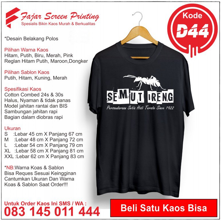 Kaos Psht Distro Sh 1922 Terate Ashter Pashter Madiun