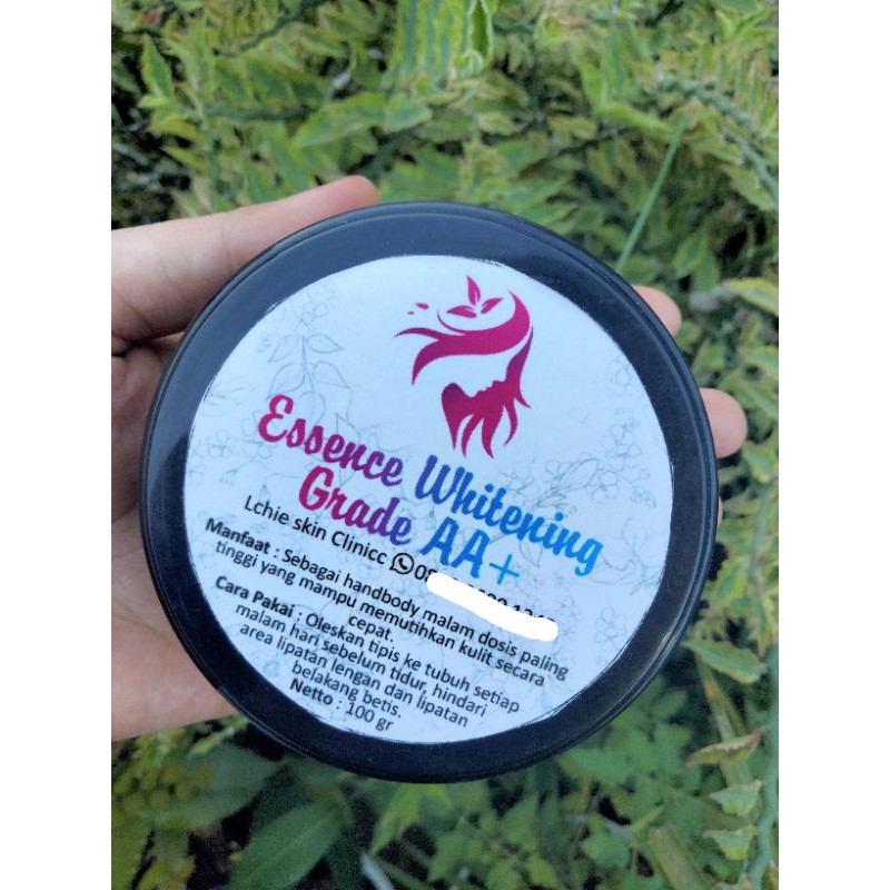 Essense whitening Grade AA+ Lchie ( lation malam racikan Kuala lumpur ) 100gr