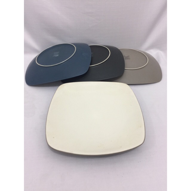 Piring makan keramik segi noritake warna 27cm ( 6pcs )