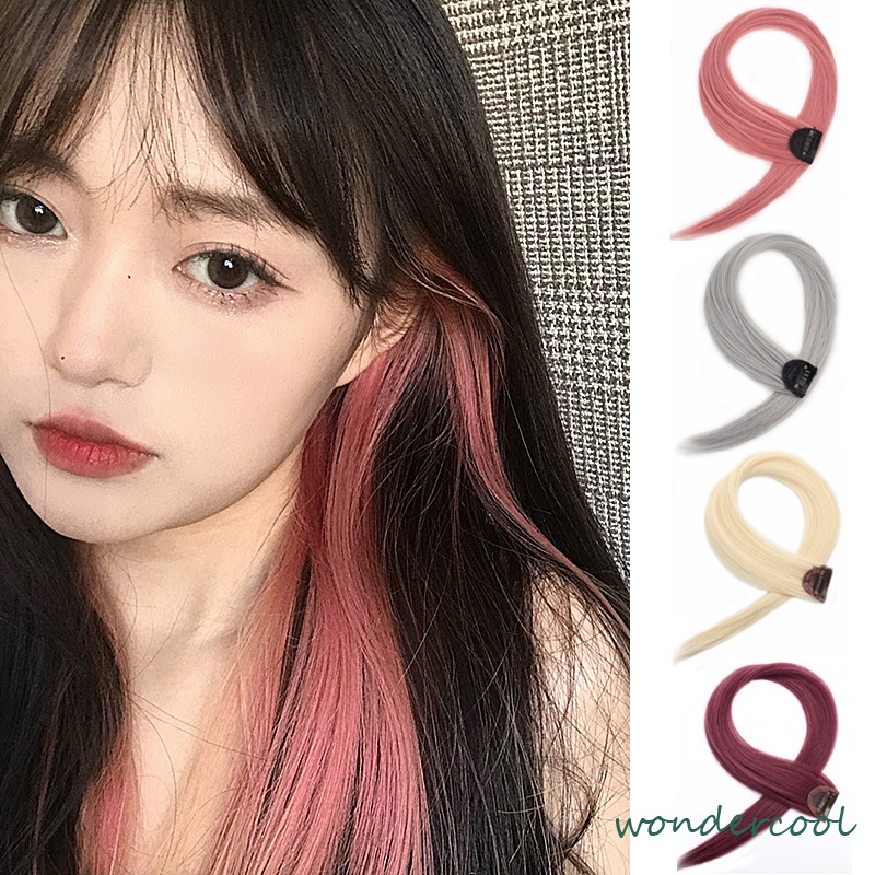 Wig Rambut Palsu Wanita Pemanjang Rambut Palsu Warna Jepit Aneka Desain-Won